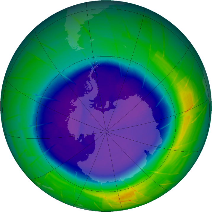 Ozone Map 2009-09-18